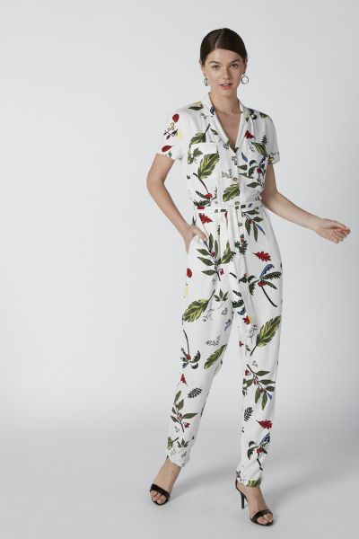 Floral Printed Jumpsuit with Pocket Detail