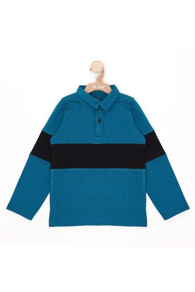 Patchwork Charm Long Sleeves Polo