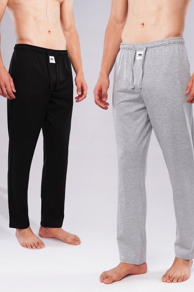 Jersey Pajama - Pack Of 2 Black And Heather Grey