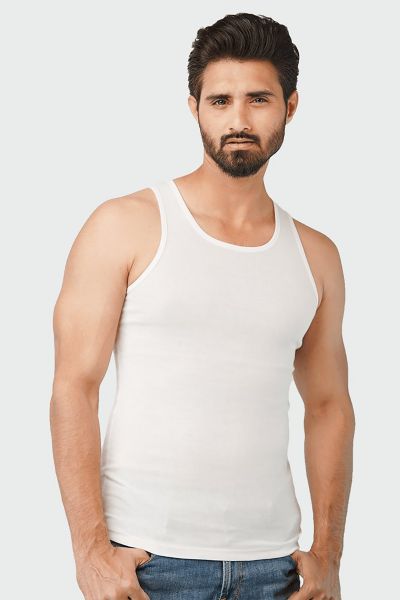 Pack Of 3 Jersey Vest - White