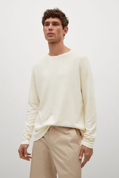 Fine-Knit Linen Sweater