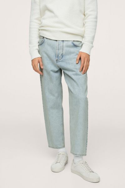 Tapered Loose Cropped Jeans