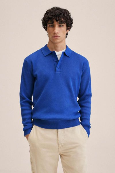 Knit Cotton Polo Shirt