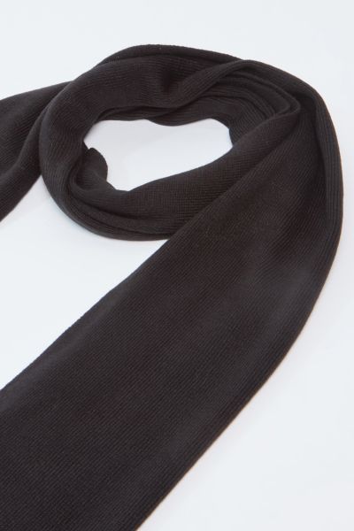 Textured Scarf with Stripe Detail