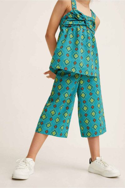Girl's Printed Culotte Trousers
