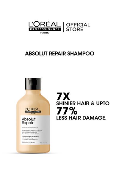 L'Oreal Professionnel Serie Expert Absolute Repair Shampoo 300 ML - For Dry and Damaged Hair
