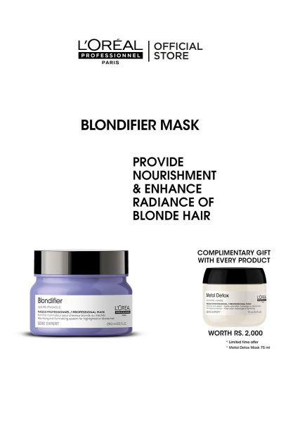 L'OrealÂ ProfessionnelÂ Serie Expert Blondifier Mask 250 ML - For Highlighted & Bleached Hair