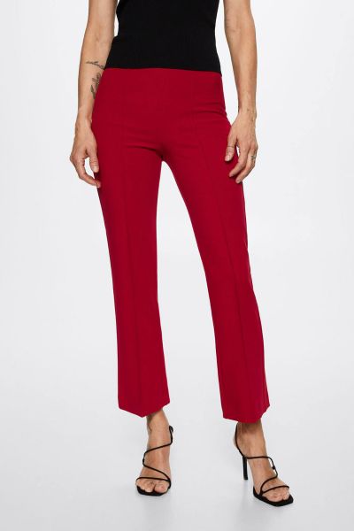 Flare crop trousers