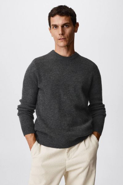 Structured fabric sweater