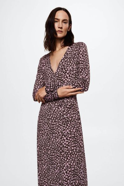 Knotted Wrap Dress