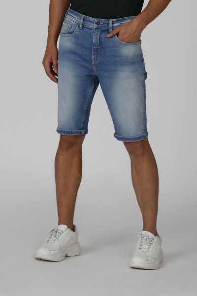 Denim Shorts with Pocket Detail