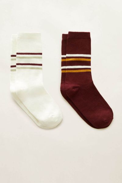 2 Pack Striped Socks