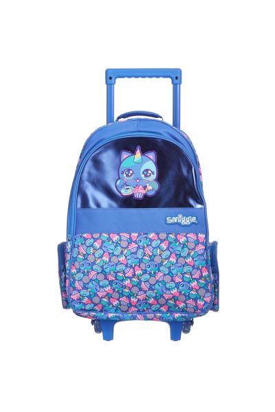 Smiggle Budz Trolley Backpack With Light Up Wheels Purple