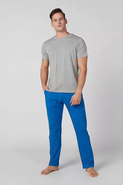 Full Length Plain Pants with Pocket Detail and Drawstring