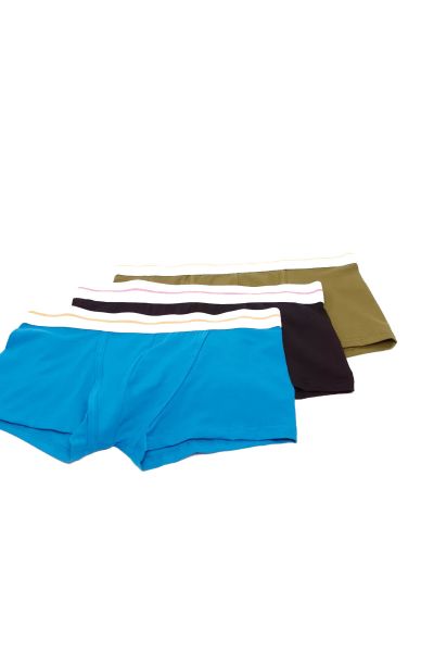 Set Of 3 - Plain Trunks With Wide Elasticised Waistband