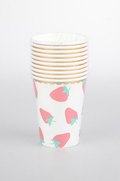 Strawberry Paper Cup - Red
