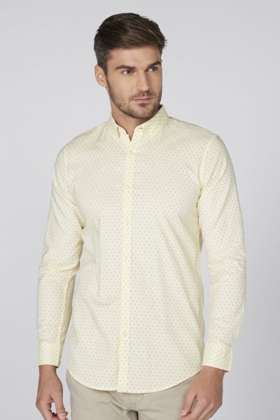 Printed Shirt with Long Sleeves and Complete Placket