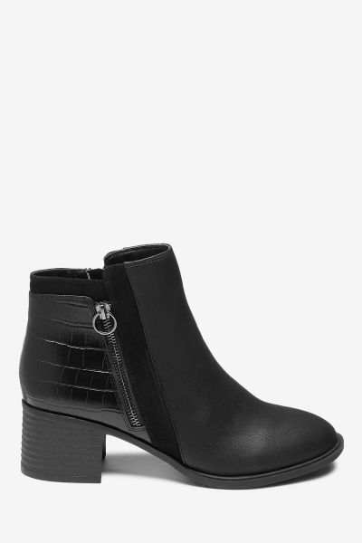 Forever Comfort® Block Heel Ankle Boots