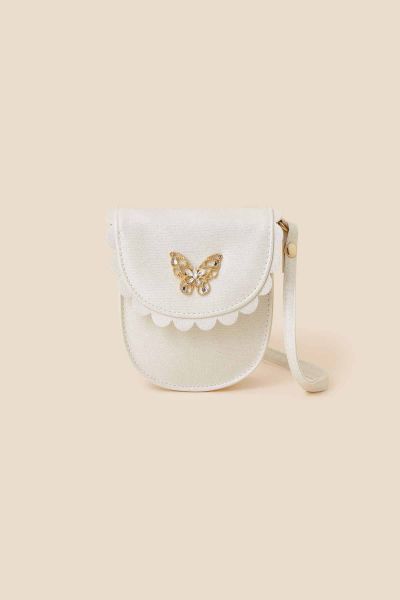 Girls Scallop Edge Butterfly Cross-Body Bag
