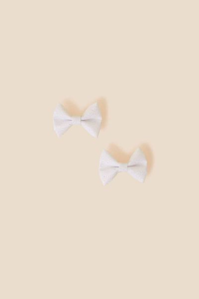Kids Bow Salon Hair Clips Set Of Two