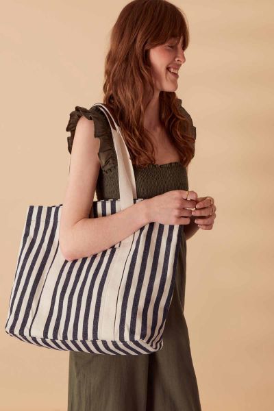 Stripe Shopper Bag