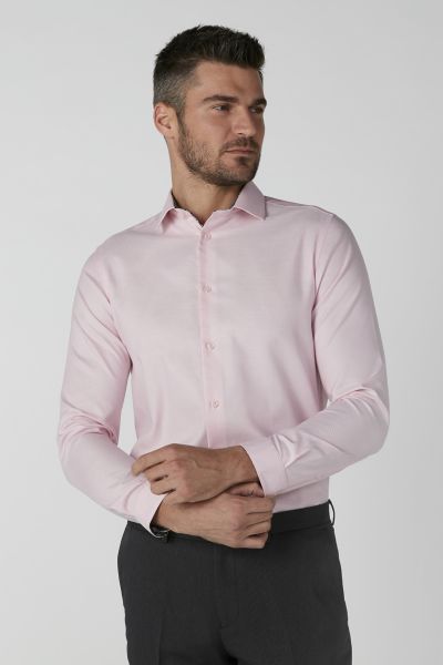 Long Sleeves Shirt in Slim Fit with Complete Placket