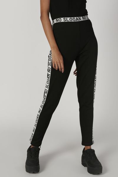 Printed Flexi Waist Track Pants with Elasticised Waistband
