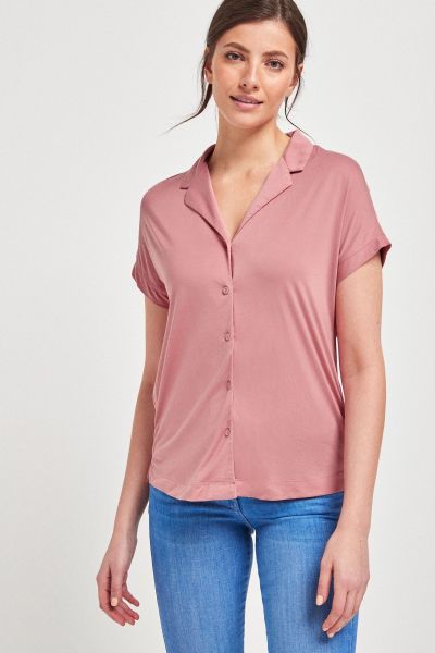 Blush Luxe Short Sleeve Shirt