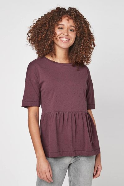 Tiered Short Sleeve Neppy Top