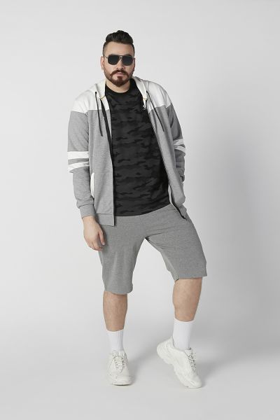 Plain Shorts with Elasticised Waistband and Pocket Detail