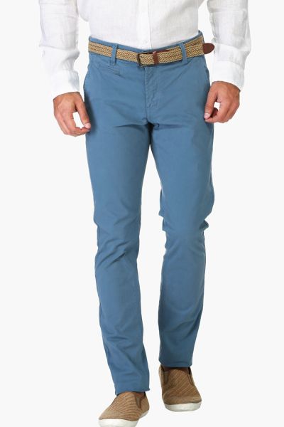 Plain Trousers with Pocket Detail