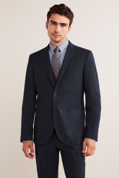 Skinny Flannel Fabric Suit Jacket