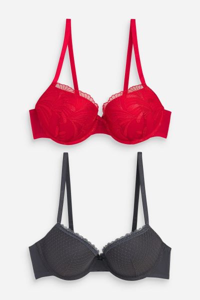 Embroidered Bras 2 Pack