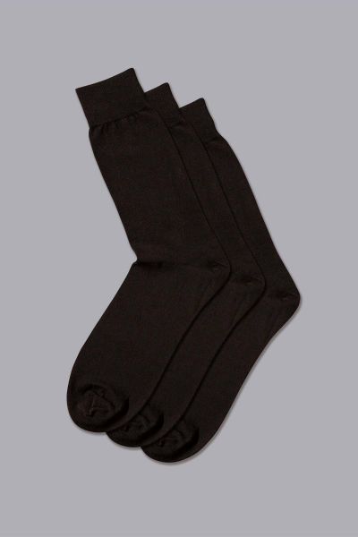 Black Cotton Rich 3 Pack Socks