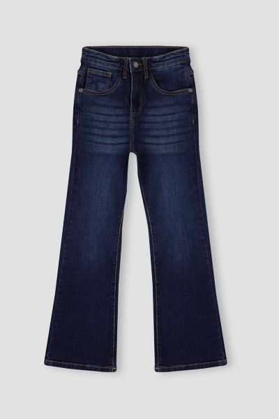 Dark Wash Flared Denim Jeans
