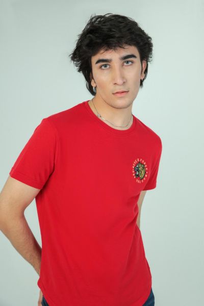 Round Neck T-Shirt In Red