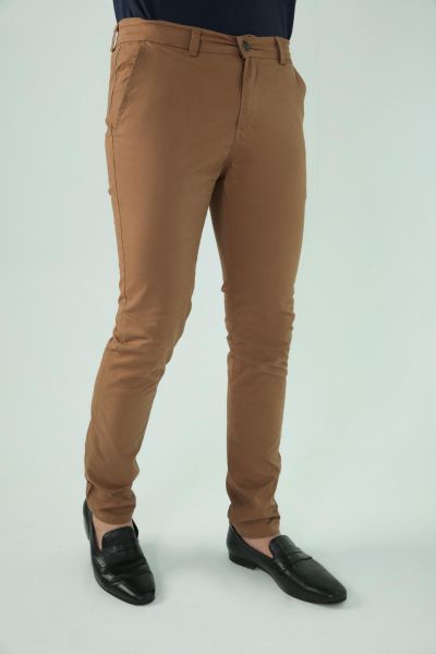 Slim Fit Chinos In Camel