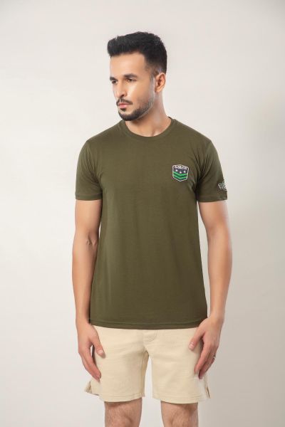 Round Neck T-Shirt In Green