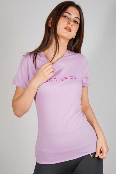 Embroidered Logo T-Shirt - Purple