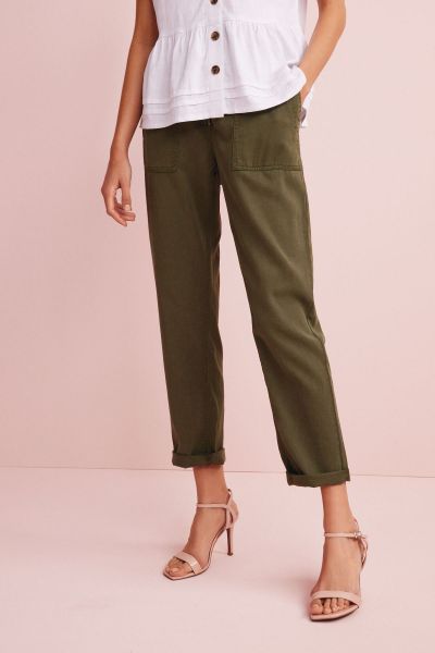 Zip Front Trousers