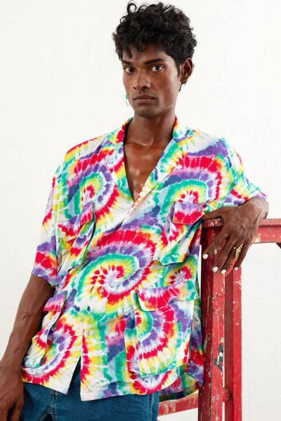 Star Boy Boxy Cuban Printed Shirt