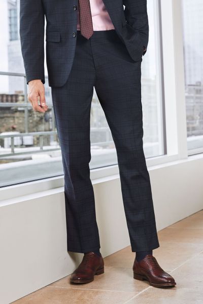 Check Suit: Trousers-Slim Fit