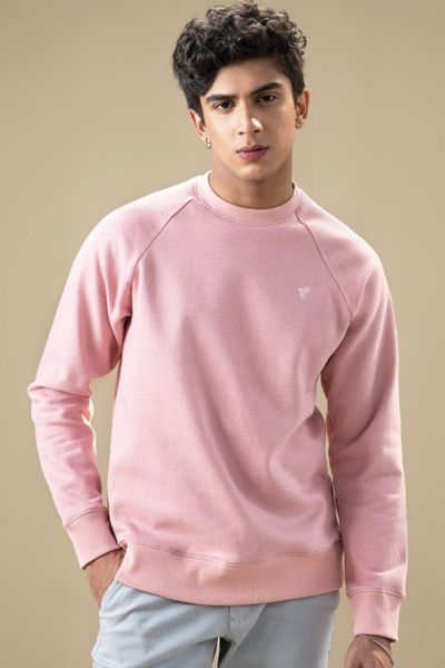 Pink Raglan Sweatshirt