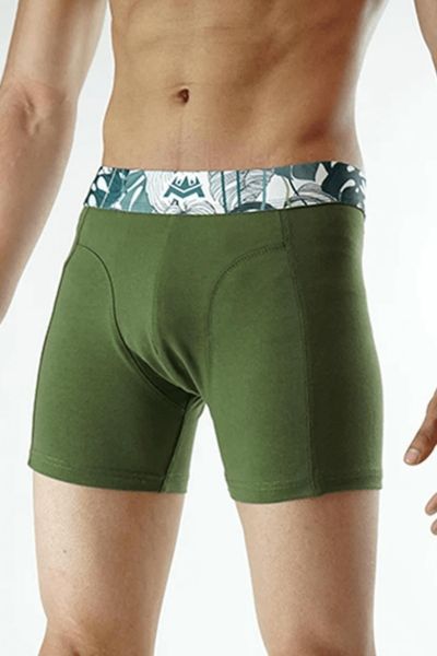 Tropical Olive Boxer Brief