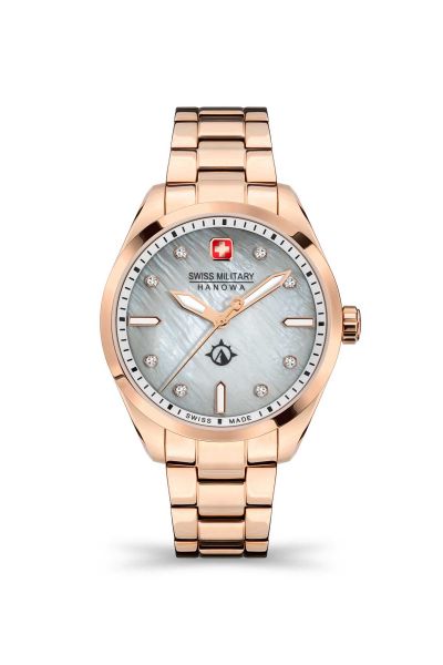 Swiss Military Hanowastainless Steel Lady Watch Smwlg 2100821