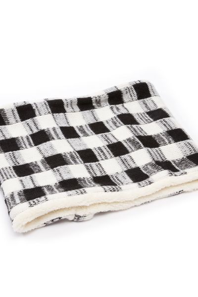 Chequered Textured Scarf