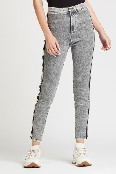 Denim Jeggings with Pocket Detail and Elasticised Waistband