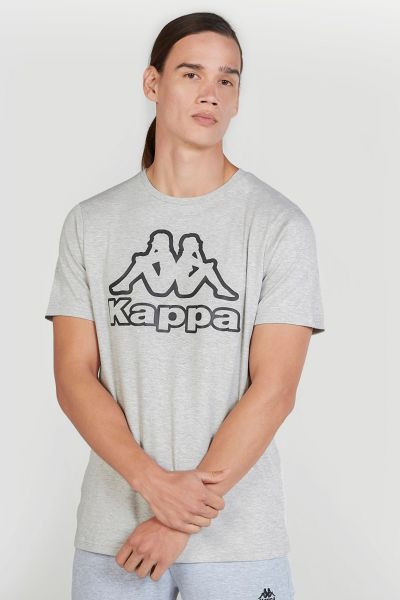 Kappa Printed T-shirt with Round Neck and Short Sleeves