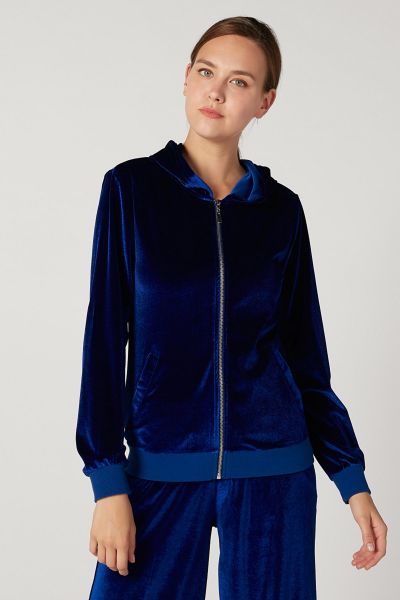 Textured Bomber Jacket with Long Sleeves and Hood