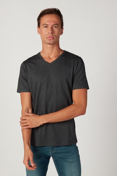 Short Sleeves T-Shirt with V-Neck